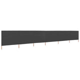 Vidaxl Windschutzscheibe 6 Paneele 800x120 cm Stoffanthrazit