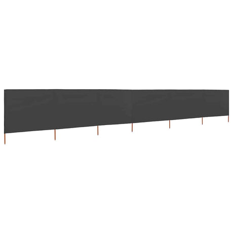 Vidaxl Windschutzscheibe 6 Paneele 800x120 cm Stoffanthrazit