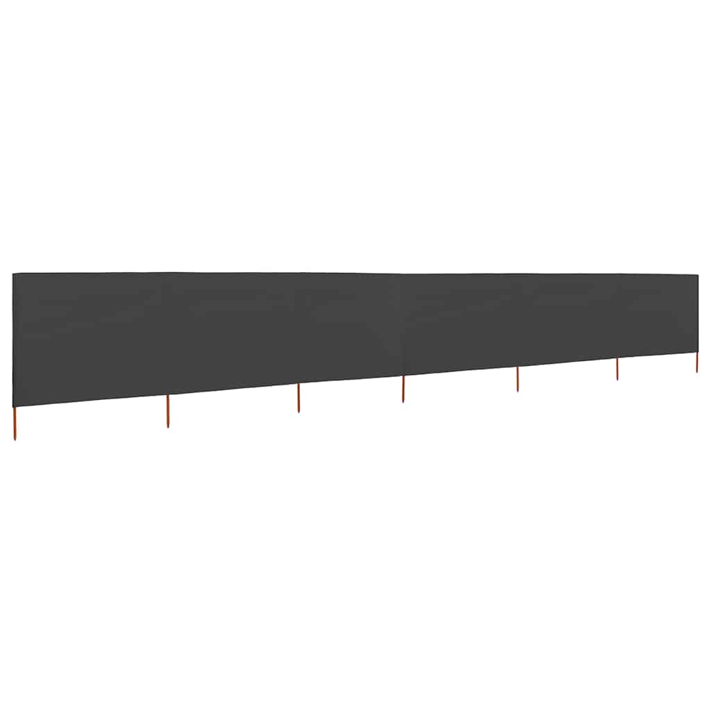 Vidaxl Windschutzscheibe 6 Paneele 800x120 cm Stoffanthrazit