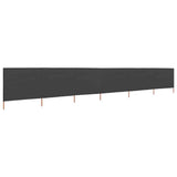 Vidaxl Windschutzscheibe 6 Paneele 800x120 cm Stoffanthrazit
