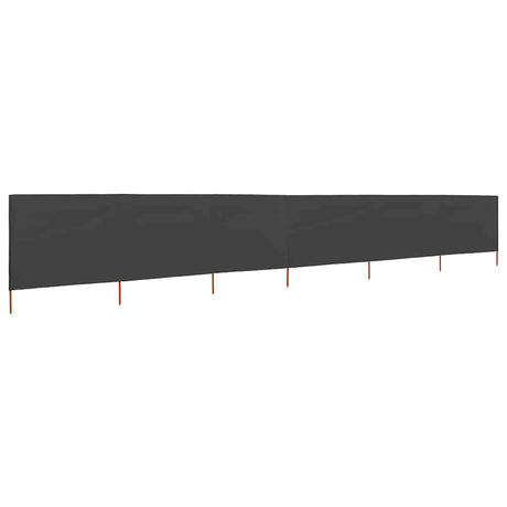 Vidaxl Windschutzscheibe 6 Paneele 800x120 cm Stoffanthrazit