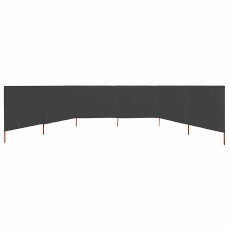 Vidaxl Windschutzscheibe 6 Paneele 800x120 cm Stoffanthrazit