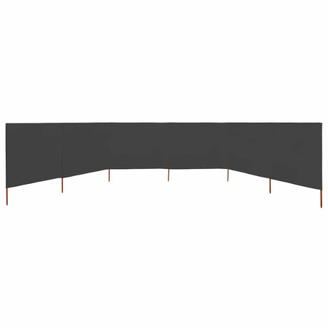 Vidaxl Windschutzscheibe 6 Paneele 800x120 cm Stoffanthrazit
