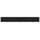 Vidaxx Windschutz 6 Paneele 800x120 cm Stoff schwarz
