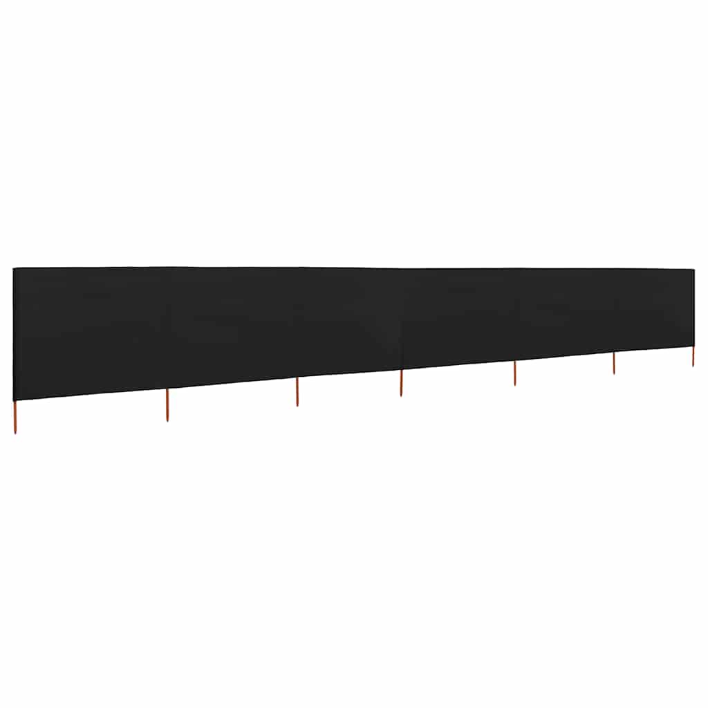Vidaxx Windschutz 6 Paneele 800x120 cm Stoff schwarz