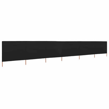 Vidaxx Windschutz 6 Paneele 800x120 cm Stoff schwarz