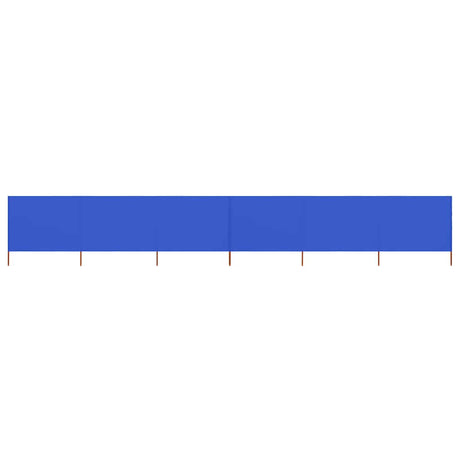 Vidaxl Windschutzscheibe 6 Paneele 800x160 cm Stoff Azure Blau