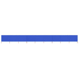Vidaxl Windschutzscheibe 9 Paneele 1200x80 cm Stoff Azure Blau