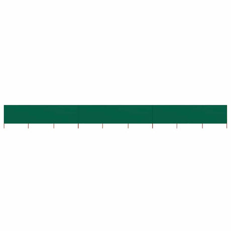 Vidaxl Windschutzscheibe 9 Paneele 1200x120 cm Stoff grün