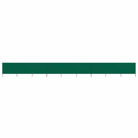 Vidaxl Windschutzscheibe 9 Paneele 1200x120 cm Stoff grün