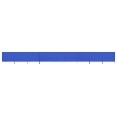 Vidaxl Windschutzscheibe 9 Paneele 1200x120 cm Stoff Azure Blau