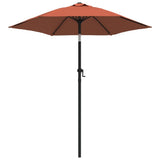 Vidaxl Parasol 200x224 cm Aluminium Terrakotta