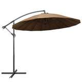 Vidaxl -schwimmendes Parasol mit Aluminiumpol 3 m Taupe