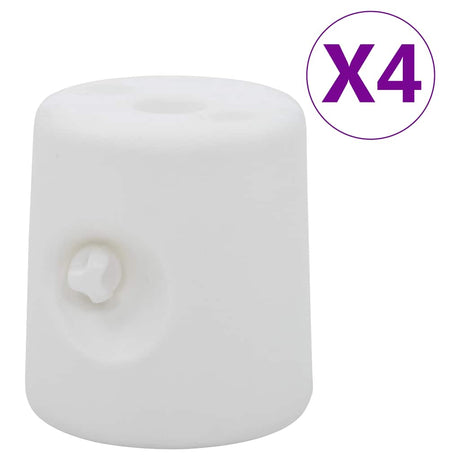 Vidaxl -Teil Alsos 4 St Pe White