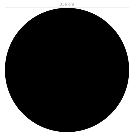 Vidaxl Schwimmbad Abdeckung 356 cm pe schwarz