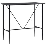 Vidaxl bartafel 120x60x110 cm mdf zwart