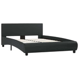 Vidaxl bedframe met led kunstleer zwart 120x200 cm