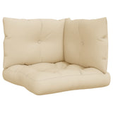 Vidaxl Palettenkissen 3 St. Stoff Beige
