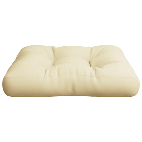 VIDAXL -Palettenkissen 60x61.5x10 cm Stoffcreme gefärbt
