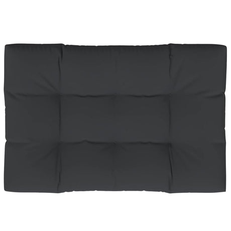 Vidaxl Palettenkissen 120x80x12 cm Stoff schwarz