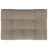VIDAXL -Palettenkissen 120x80x12 cm Stofftaupe