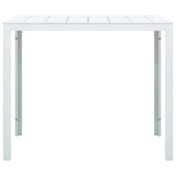 Vidaxl salontafel hout-look 78x78x74 cm hdpe wit