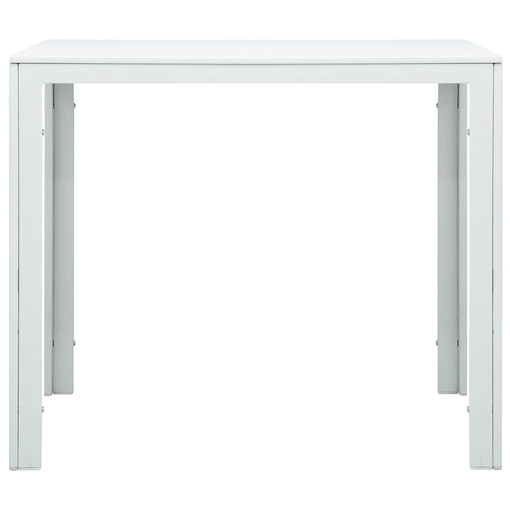 Vidaxl salontafel hout-look 78x78x74 cm hdpe wit