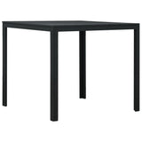 Vidaxl salontafel hout-look 78x78x74 cm hdpe zwart