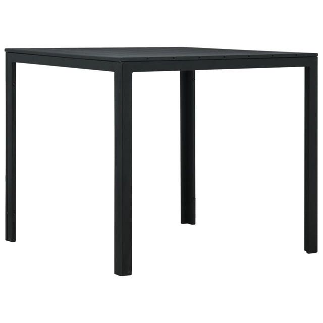 Vidaxl salontafel hout-look 78x78x74 cm hdpe zwart