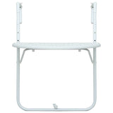 Vidaxl balkontafel hangend 60x64x83,5 cm rattan-look kunststof wit