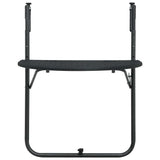Vidaxl balkontafel hangend 60x64x83,5 cm rattan-look kunststof zwart