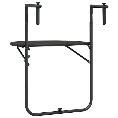Vidaxl balkontafel hangend 60x64x83,5 cm rattan-look kunststof bruin