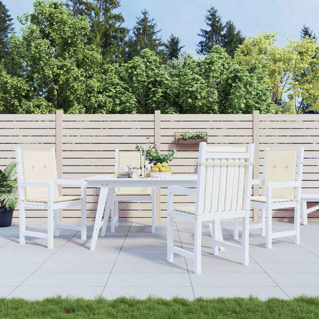 Vidaxx Gartenstuhlkissen niedrige Rückenlehne 4 Stück 100x50x2 cm Oxford-Stoff anthrazit
