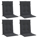 Vidaxl Gartenstuhl Kissen unterer 4 -Stcs 100x50x3 cm Oxford Stoff schwarz