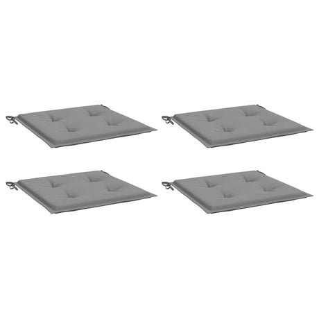 Vidaxl Gartenstuhl Kissen 4 ST 40x40x4 cm Oxford Stoff grau