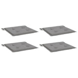 Vidaxl Gartenstuhl Kissen 4 ST 40x40x4 cm Oxford Stoff grau