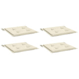 Vidaxl Gartenstuhlkissen 4 Stcs 40x40x4 cm Oxford Stoff Crème -Colored