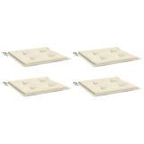 Vidaxl Gartenstuhlkissen 4 Stcs 40x40x4 cm Oxford Stoff Crème -Colored