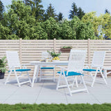 Vidaxl tuinstoelkussens 4 st 40x40x4 cm oxford stof blauw