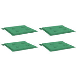 Vidaxl Gartenstuhl Kissen 4 ST 40x40x3 cm Oxford Stoff grün
