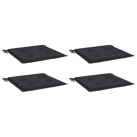 Vidaxl Gartenstuhl Kissen 4 Stcs 40x40x4 cm Oxford Stoff schwarz