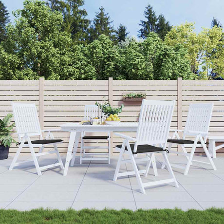 Vidaxl Gartenstuhl Kissen 4 Stcs 40x40x4 cm Oxford Stoff schwarz