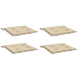 Vidaxl Gartenstuhl Kissen 4 Stcs 40x40x4 cm Oxford Stoff Beige