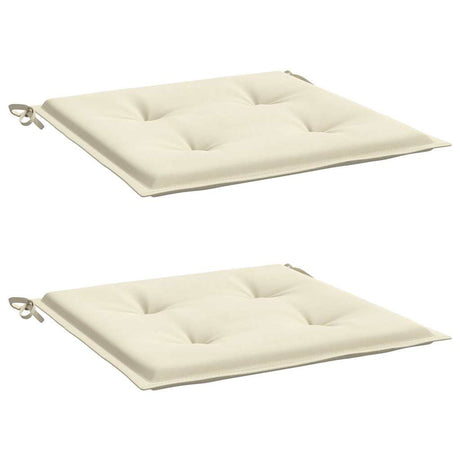 Vidaxl Gartenstuhl Kissen 2 ST 50 x 50 x 3 cm Oxford Stoff Crème -Colored