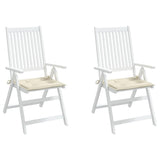 Vidaxl Gartenstuhl Kissen 2 ST 50 x 50 x 3 cm Oxford Stoff Crème -Colored