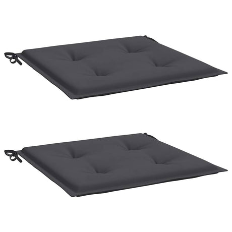 Vidaxl Gartenstuhl Kissen 2 ST 50 x 50 x 4 cm Oxford Stoffanthrazit -gelöscht