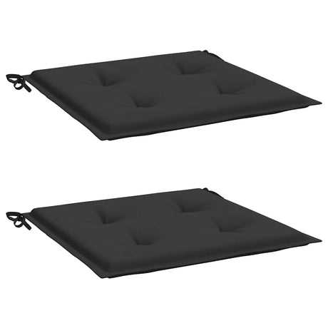 Vidaxl Gartenstuhl Kissen 2 ST 50 x 50 x 4 cm Oxford Stoff schwarz