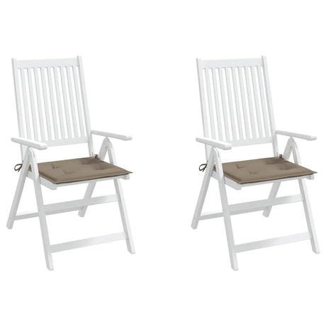 Vidaxl Gartenstuhlkissen 2 ST 50 x 50 x 4 cm Stofftaupe