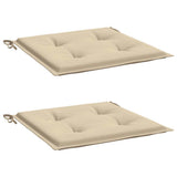 Vidaxl Gartenstuhl Kissen 2 ST 50 x 50 x 4 cm Oxford Stoff Beige