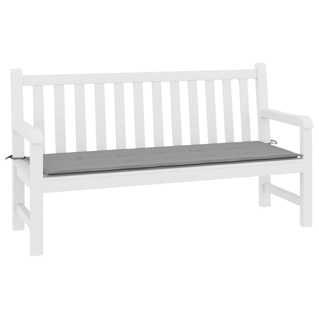 Vidaxl Garden Bench Kissen 200x50x4 cm Oxford Stoff grau